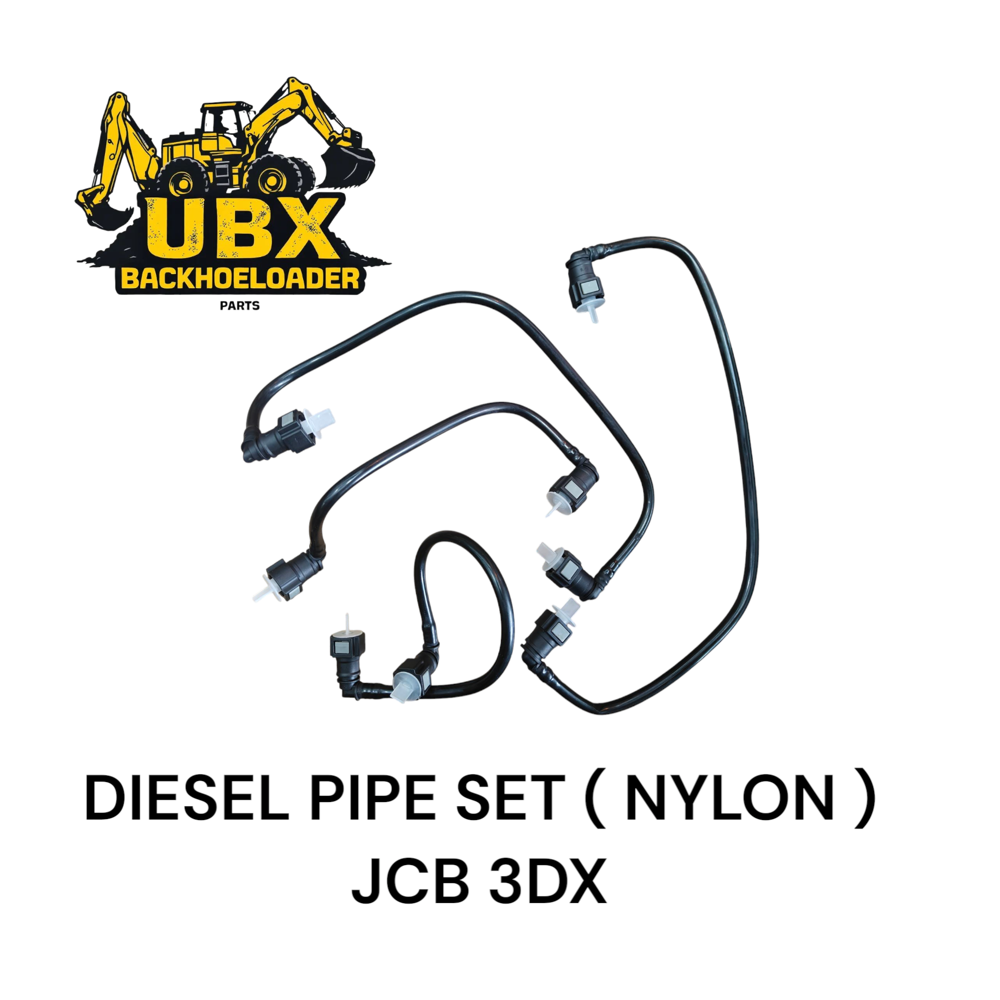Diesel Pipe Set (Nylon) — JCB 3DX